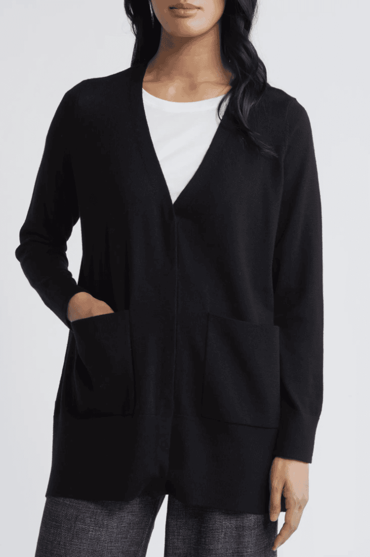 v neck snap sweater